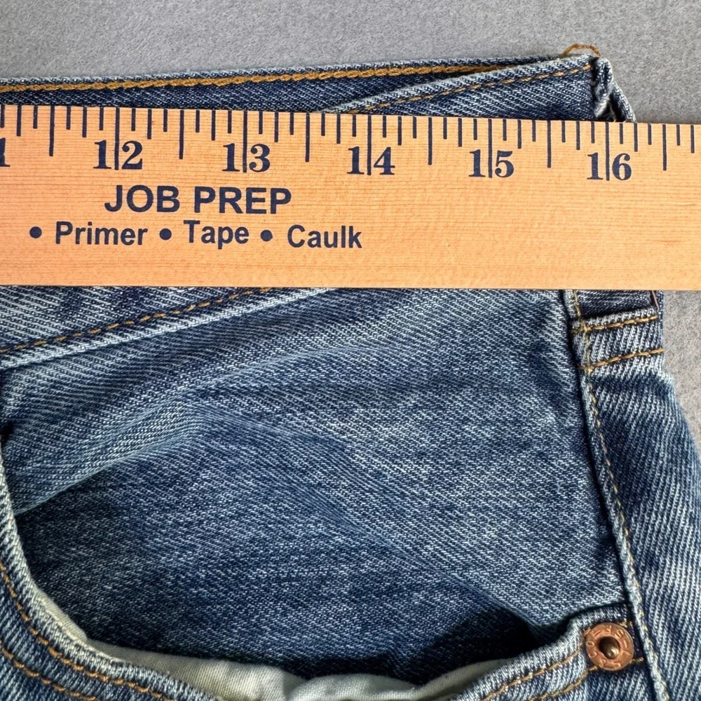 Levi's 501 Original Straight Leg Jeans Mens 32x32 Blue Button Fly Denim